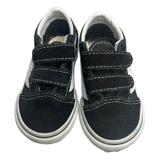 Vans Black & White Velcro Size 5 Infant