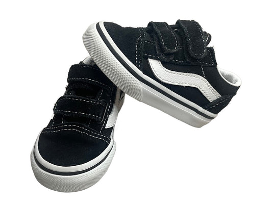 Vans Black & White Velcro Size 4.5 Infant